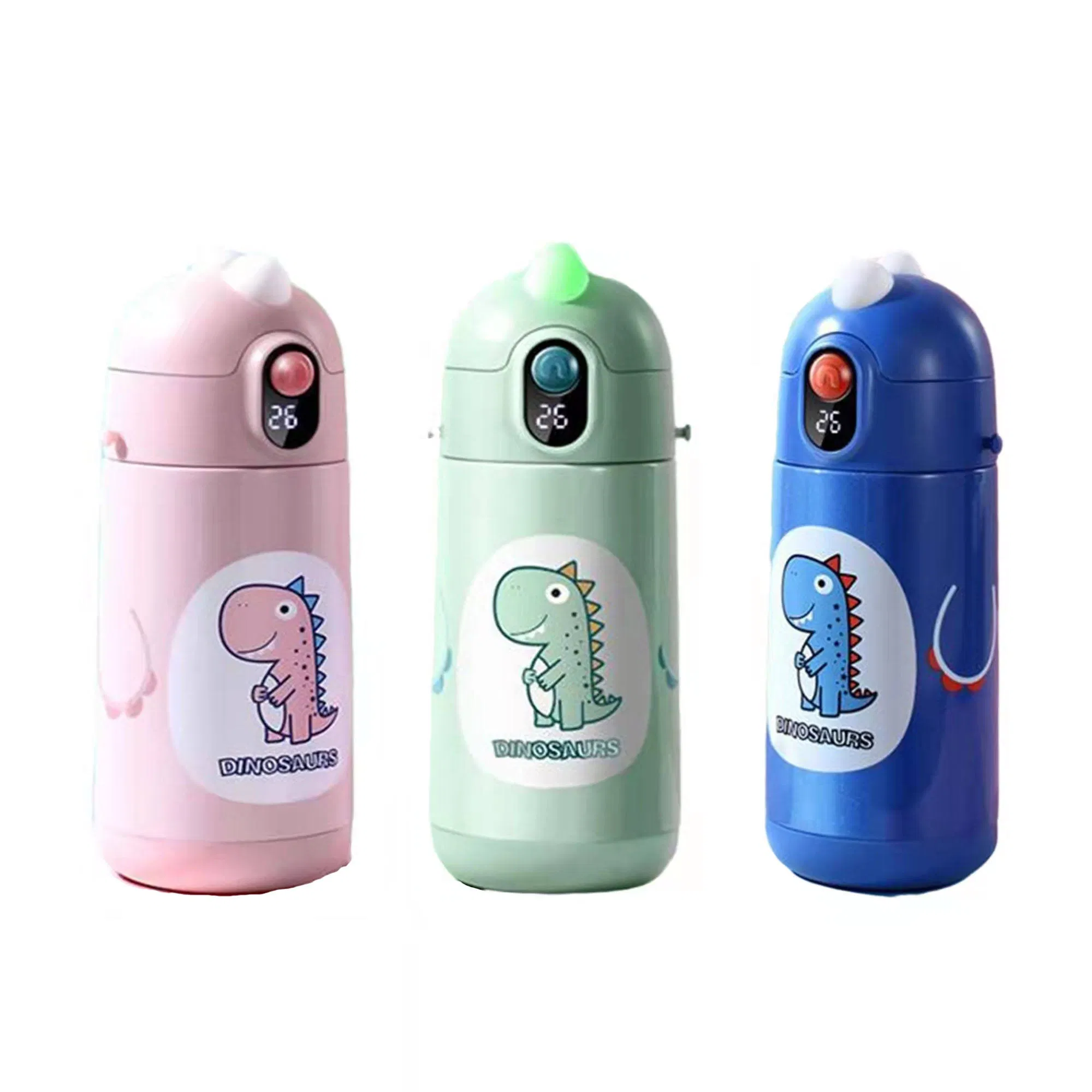 Light Temperature Display Drink Reminder Stainless Steel Smart Water Bottle
