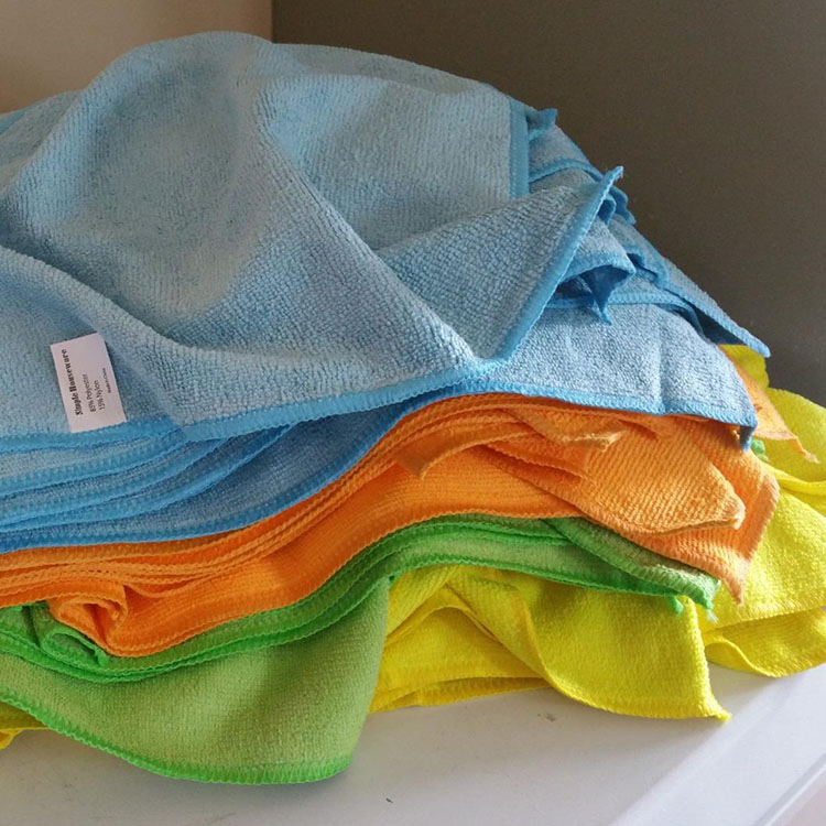 Factory Directly Wholesale Promotion Microfiber Towel Carwash Kitchen Cleaning Dishcloth 250GSM 280GSM