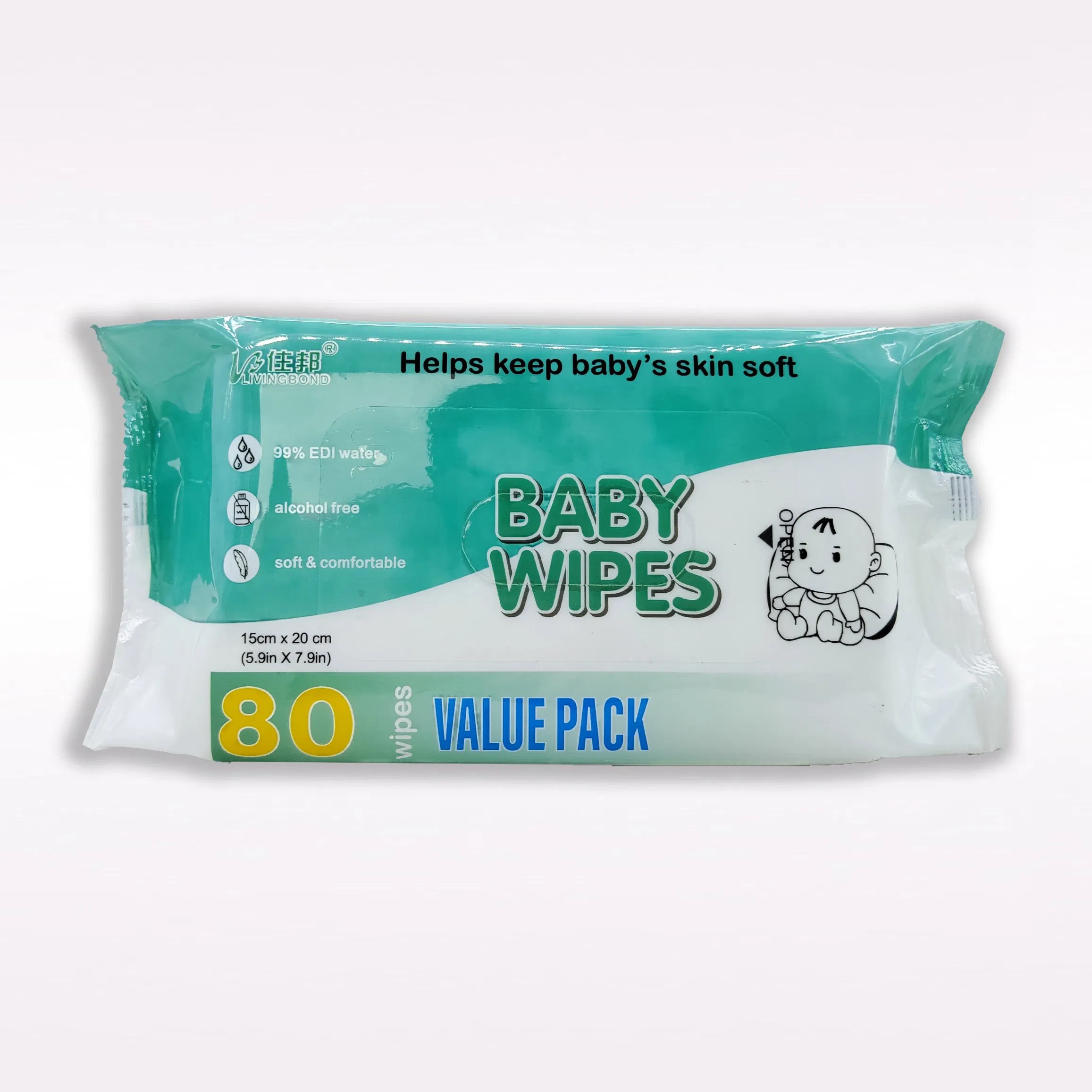 Free Sample Direct Price 99.9 Water Aqua Mouth Wipes Sensitive Skin Care Wet Baby Wipes