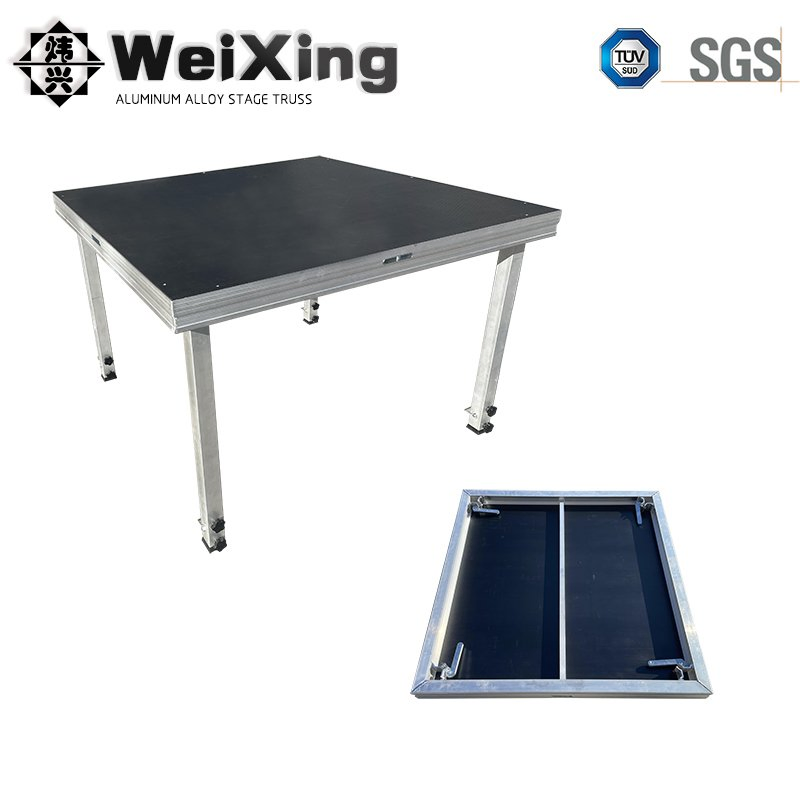 Square Leg Portable Quick Install Aluminum Modern Concert Events Stage Outdoor Indoor Stage Platform