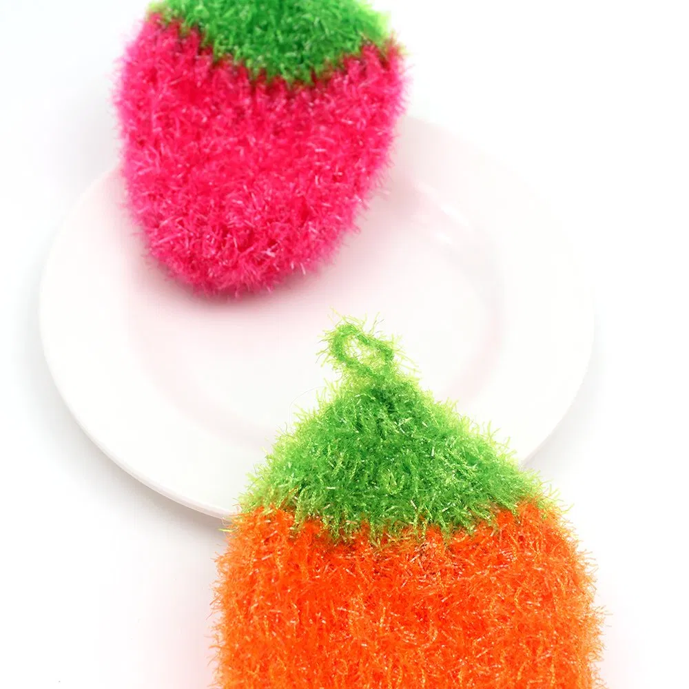 Premium Hand Crochet Non-Scratch Dish Scrubber Handmade Double Layered Durable Dish Towel