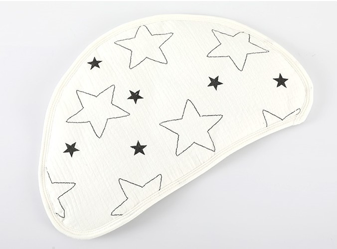 New Newborn Super Soft Baby Pillow Cushion Flat Pillow Towel Breathable Sweat-Absorbing Baby Anti-Spit Milk Cloud Pillow