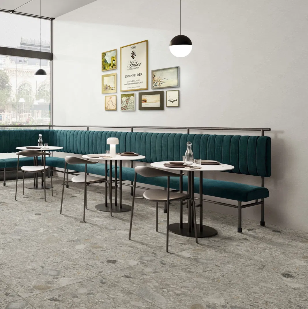 Italian Design Big Terrazzo Glazed Rustic Porcelain Tile Building Material Breccia 600X600mm 600X1200mm Floor Wall Indoor Outdoor From Foshan