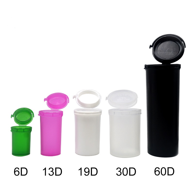 6 D 13 D 19 D 30 D 60 DRAM Pop Top Containers Plastic Tube Vials DRAM Pop Top Bottles