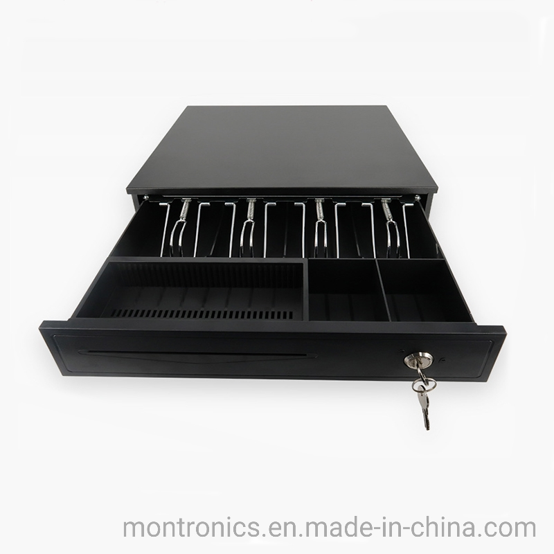 15.6-Inch Capacitive POS Touch Display with Small Customer Display with Scanner, Cash Box, Ticket Machine Equipment