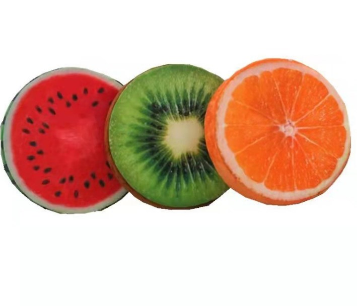Digital Print Plush Toys Creative Lovely Pillow Fruit Foam Cushion