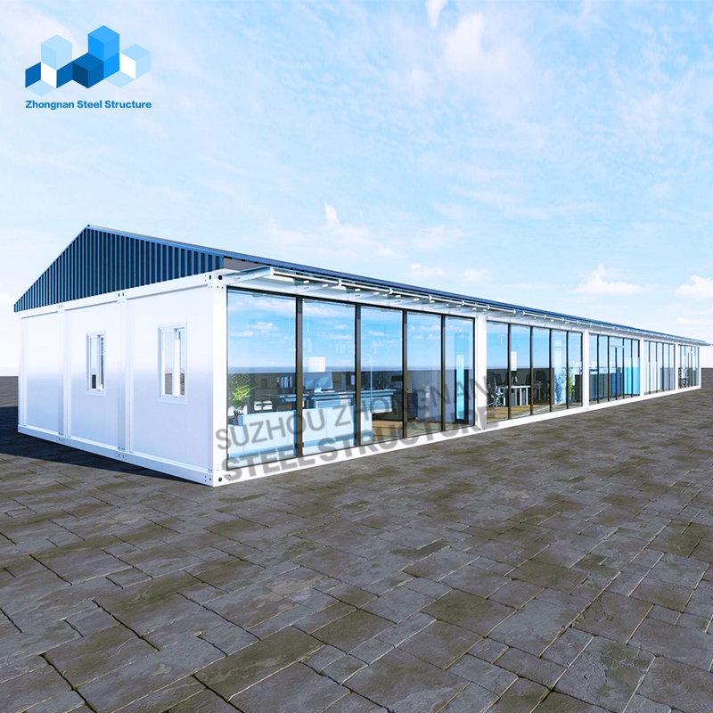Custom Green and Safe Temporary Assembled Flat Pack 270sq Prefab Container Office for Sale