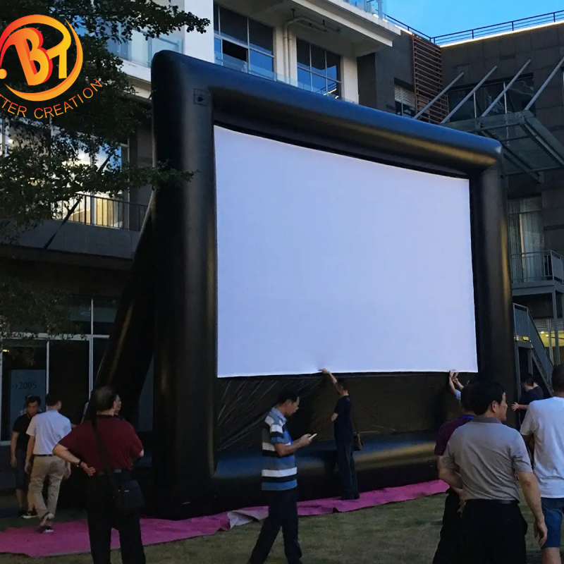 Backyard Small and Middle Blow up Air Tight Home Inflatable Movie Screen