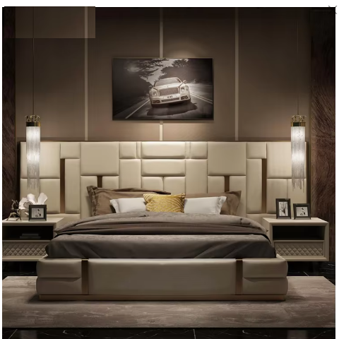 Мебель для спальни кожаная King Size комплект