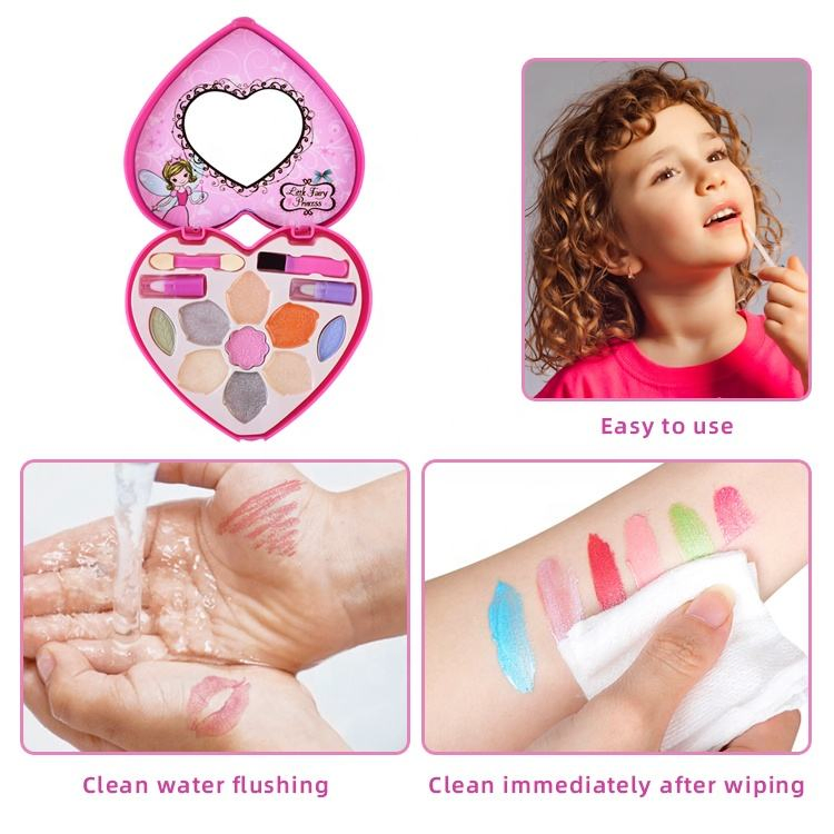 Akiaco Princess Makeup Kit for Kids - Soft, Washable, Fun