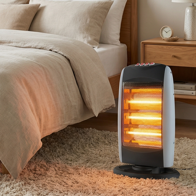 Fast Heating 800W Halogen Dual Power Indoor Electric Heater