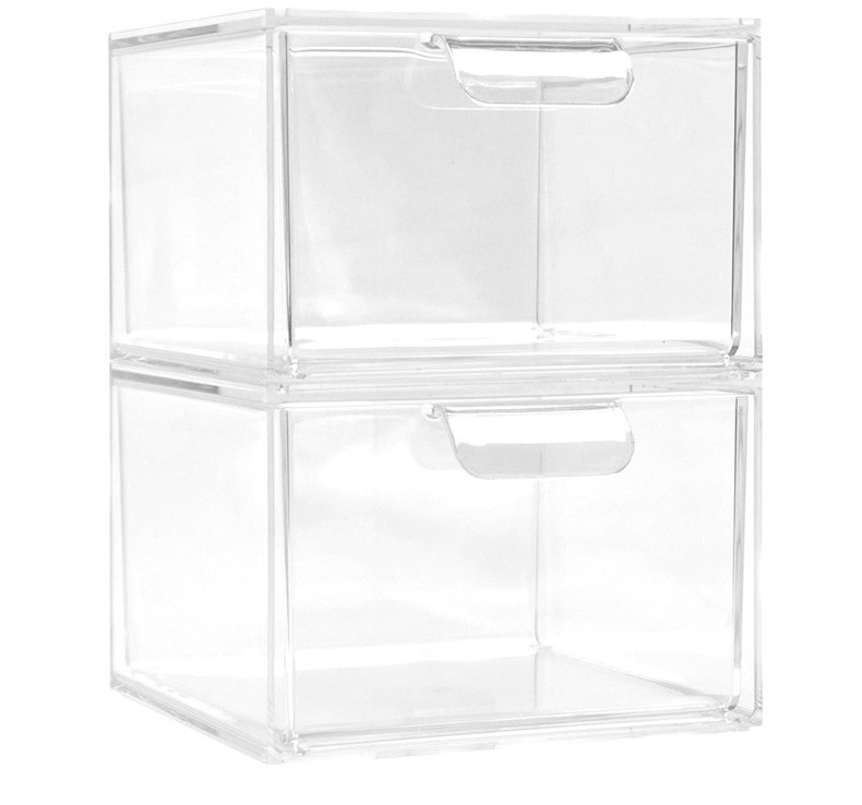 Desktop Transparent Acrylic Storage Box Storage Cosmetic Jewelry Finishing Drawer Box