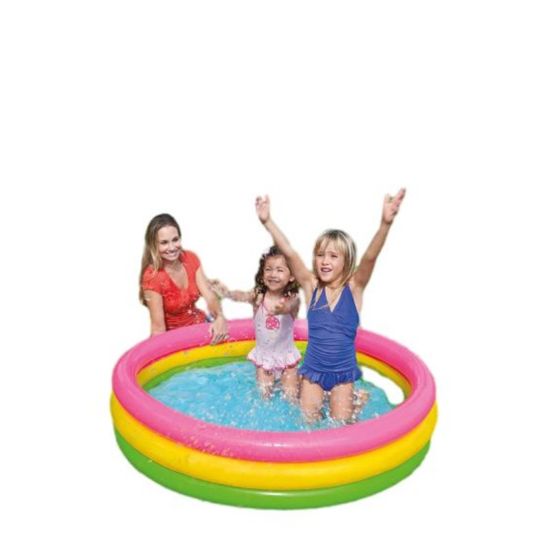 Fluorescent Colored Inflatable Children Swimming Pool Thick Material Baby Playing Bath Tub