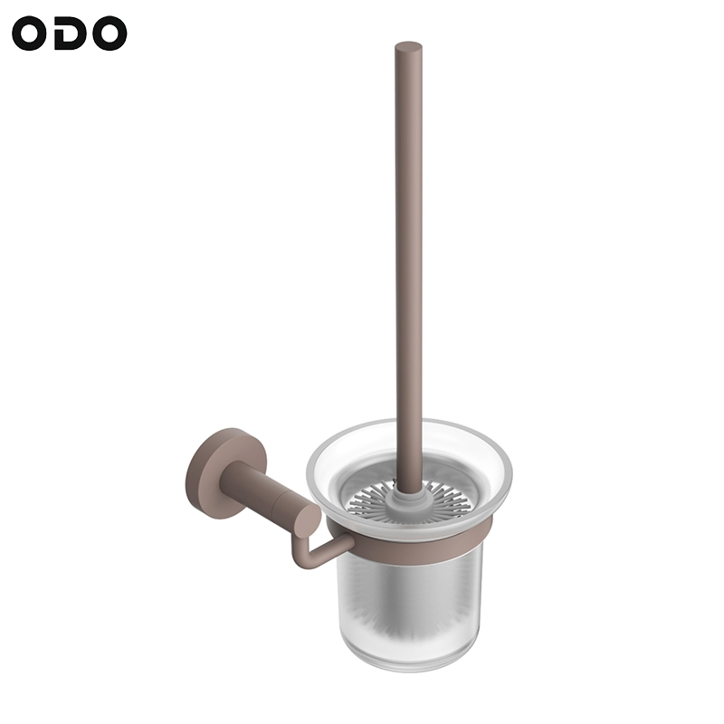 Современный кофейный ёршик для унитаза со стальным держателем и стаканом