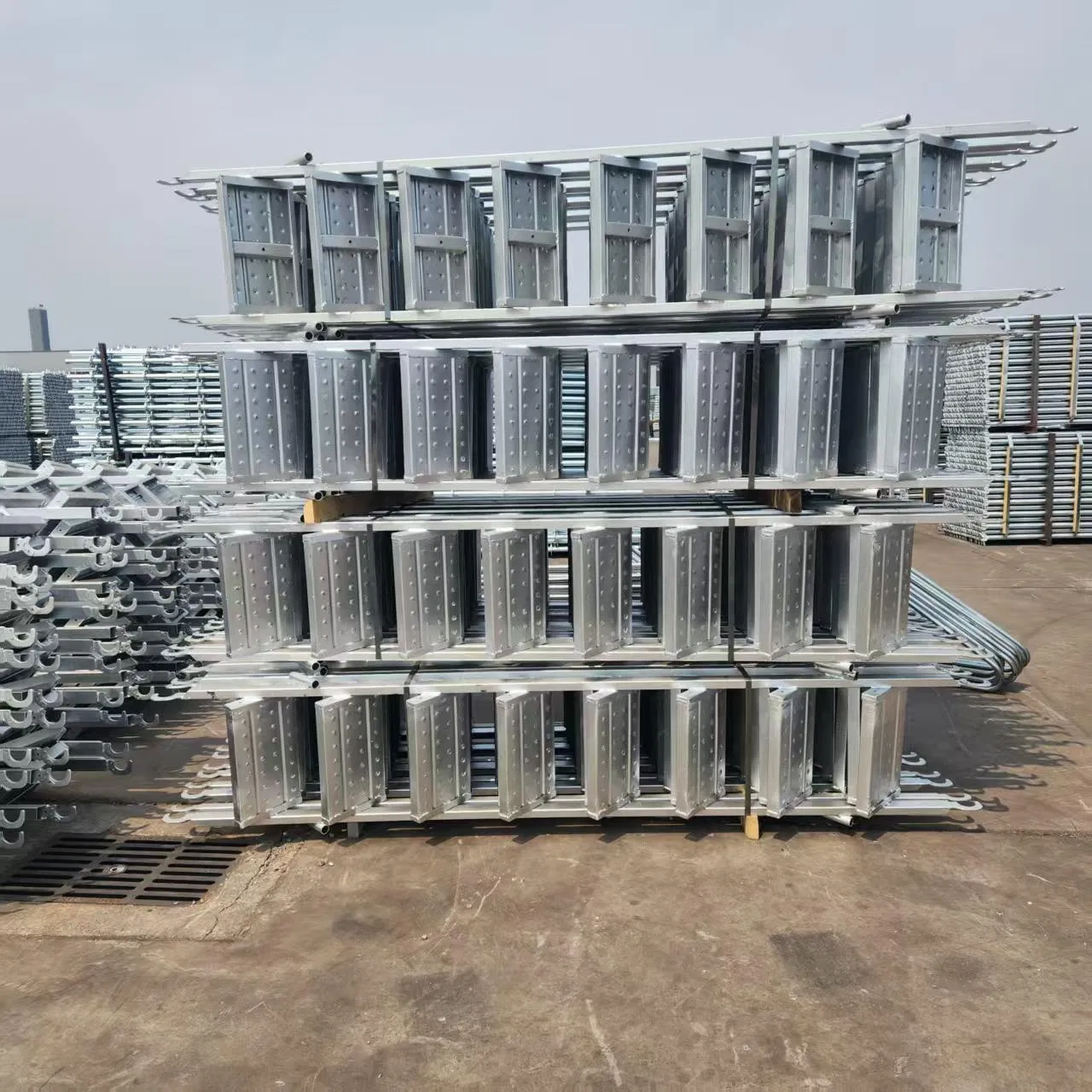 Galvanized Stair System Steel Support Scaffolding Staircase