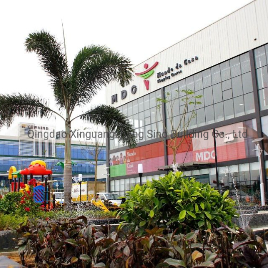 Steel Structure Bolt Connection Shopping Mall Prefabricated Building