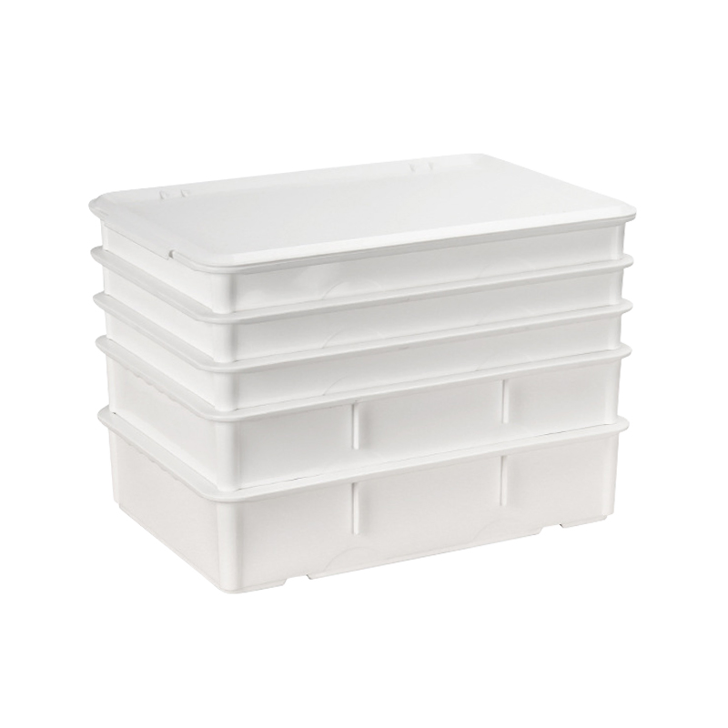 White Plastic Bread Storage Inches Dough Box with Lid