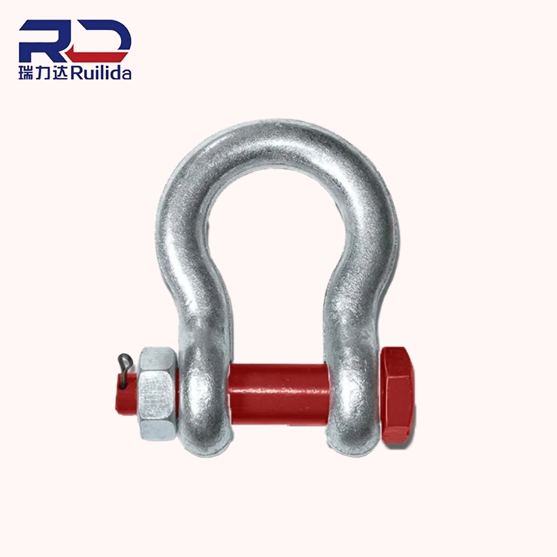 Us Type Bow Shackle with Safety Pin Galvanized