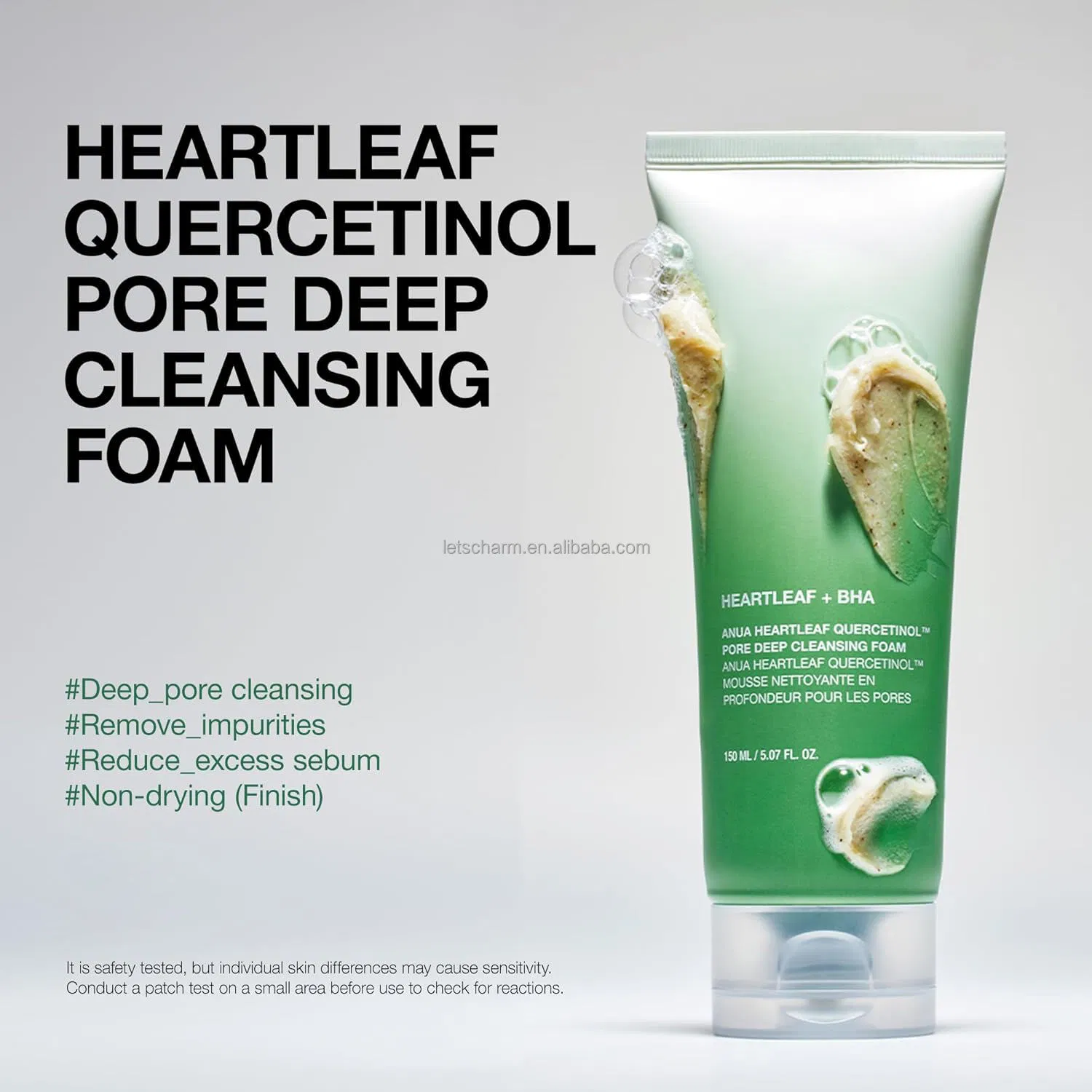 Ls066 OEM/ODM Hyaluronic Acid Hydrating Cleansing & Makeup Remover Foam