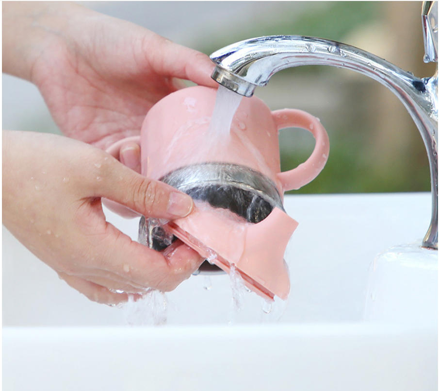 Food Silicone Baby Kids Toddler Children Drinking Water Training Sippy Cup