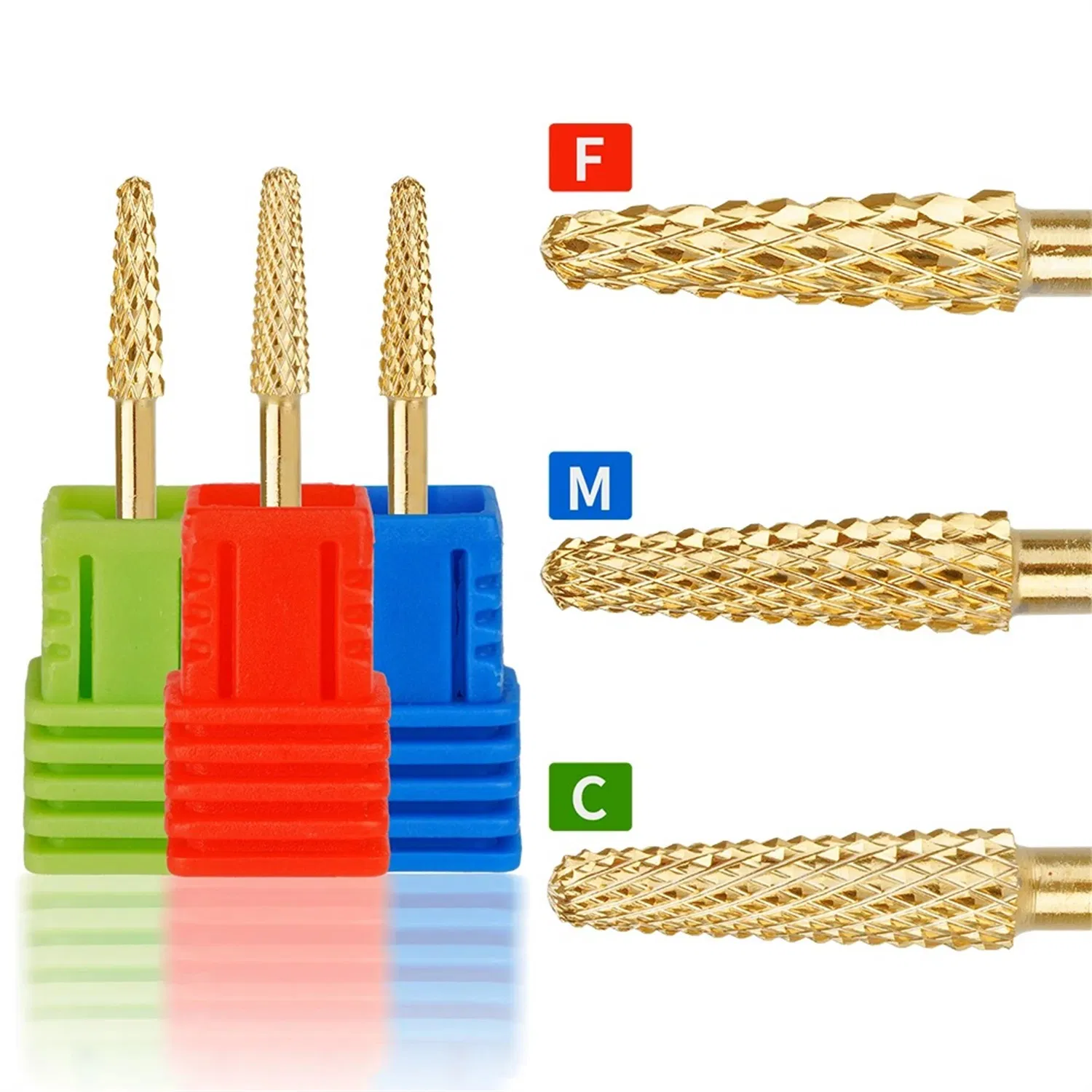 2.35mm Carbide Nail Drill Bit Small Cone Bit Remove Gel Nail Care Cuticle Drill Bits Efile Accessories Tungsten Carbide