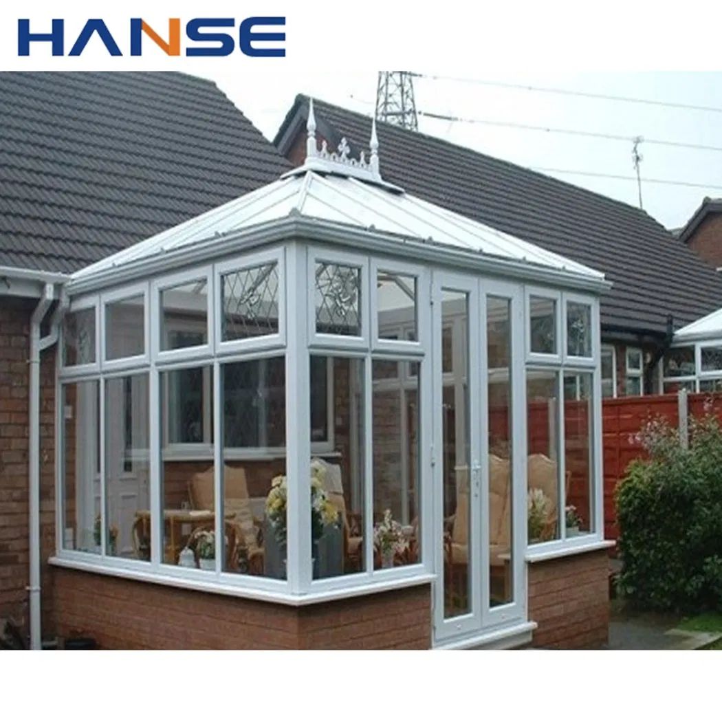 Thermal Break Prefab Aluminum Sunroom and Greenhouse with Toughened Double Glazed Triple Glazing Sun Shade Safety Glass Garden House Conservatory