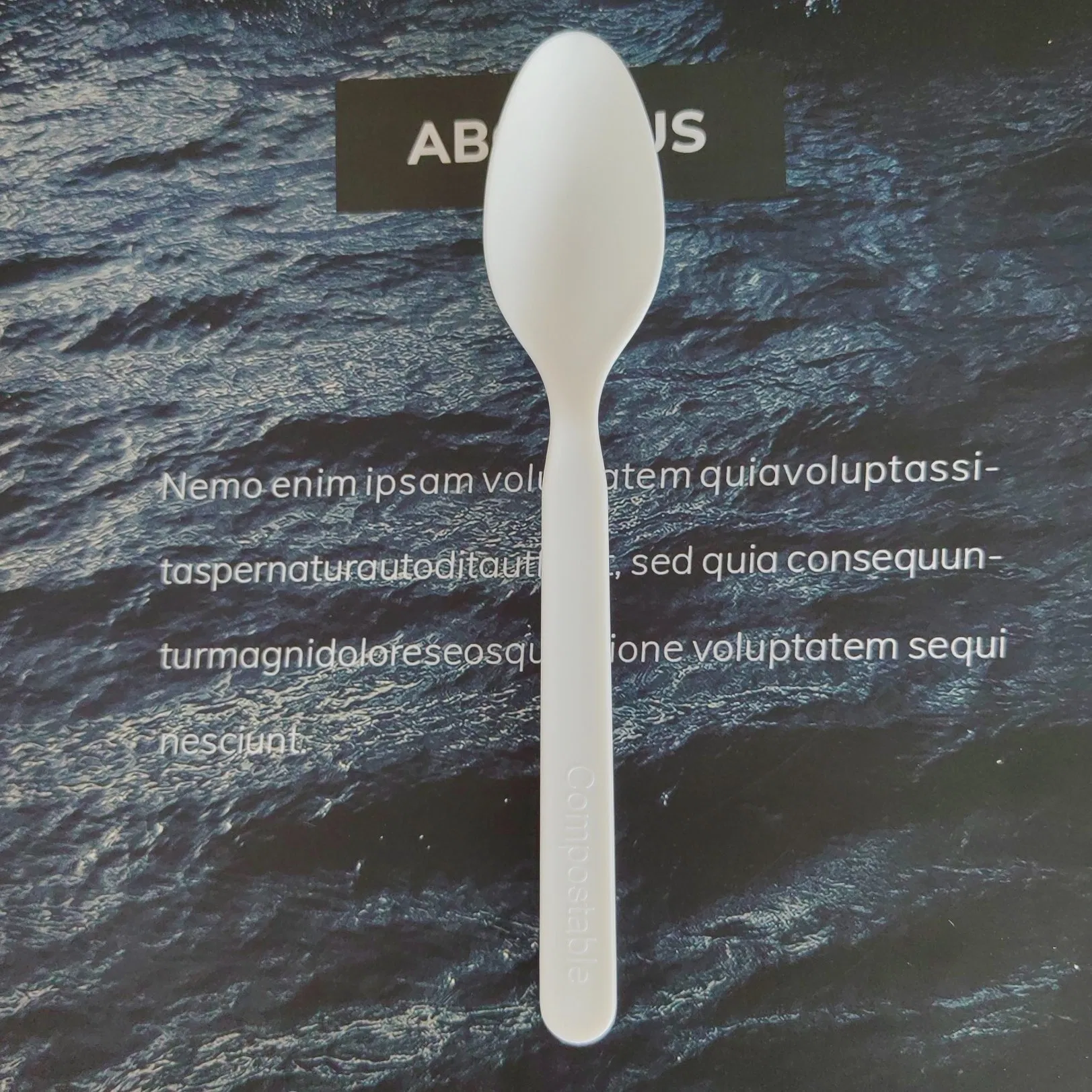 Disposable Bioplastic Cutleries Compostable Biodegradable Spoons Fork Knife PLA Cutlery Set