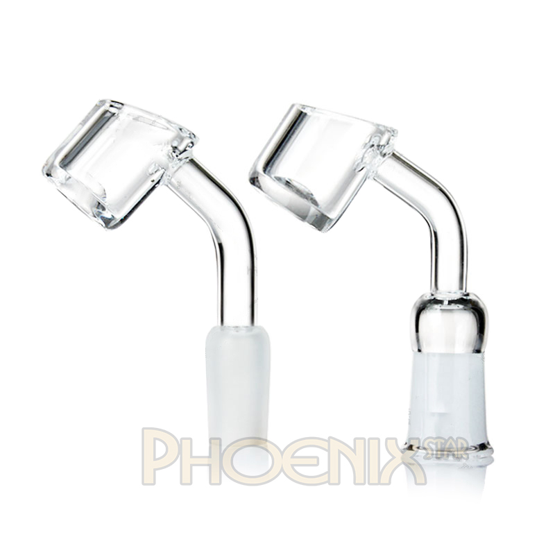 Hand Blown 45 Degree 14mm F/M Quartz Banger Smoking Oil Burner Pipe Glass Water Smoking Accessories