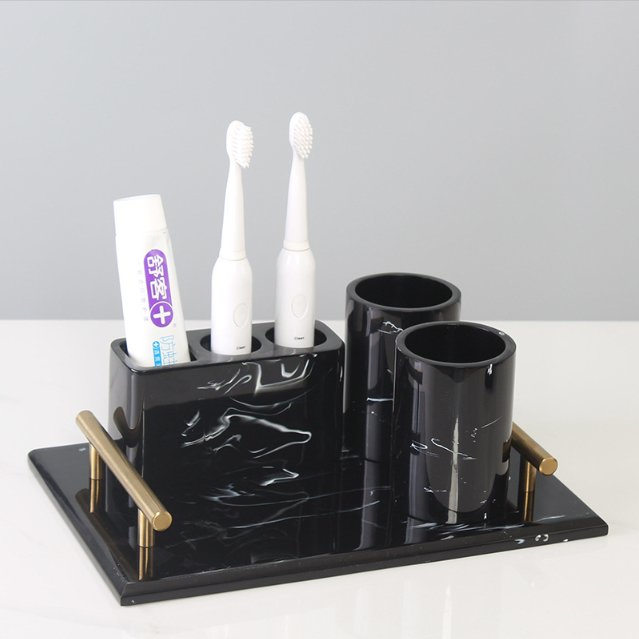 Bathroom Accessories Set, 5 PCS Toothbrush Holders