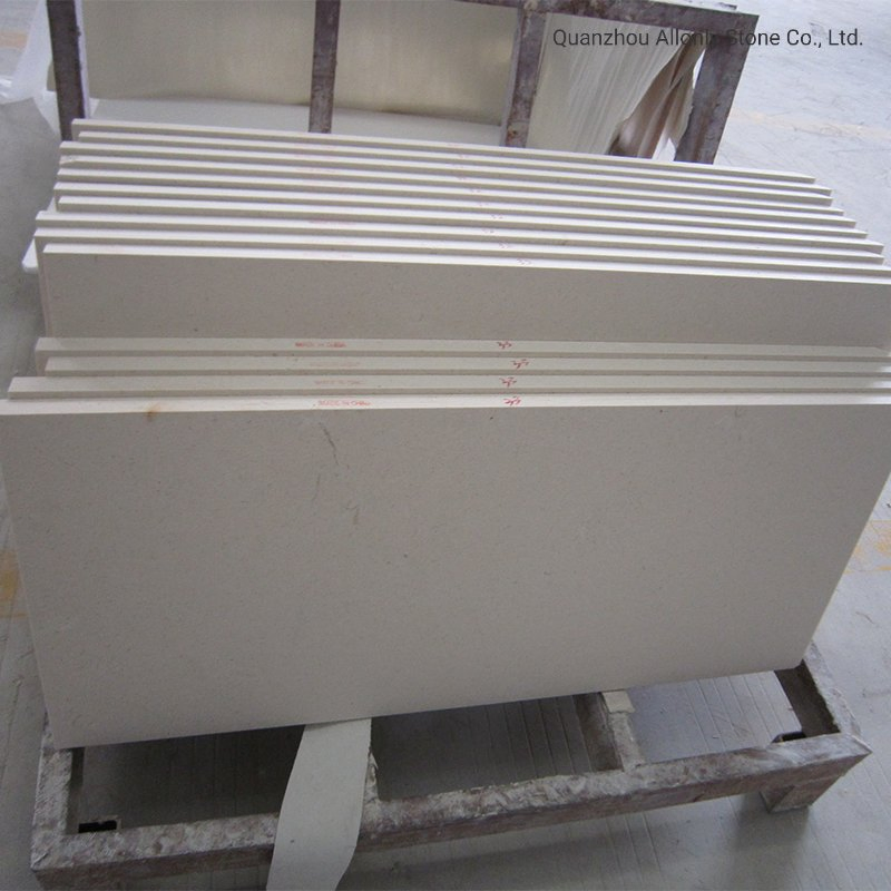 Exterior Honed Stone Tile Cream Bello Limestone Facade Wall Cladding