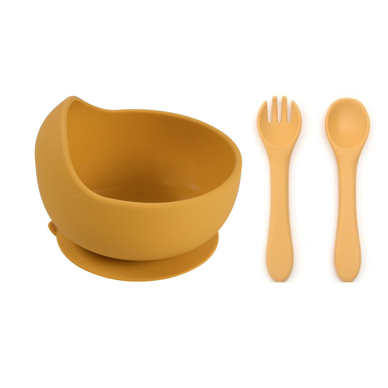 BPA Free Silicone Bowl for Baby Feeding Set