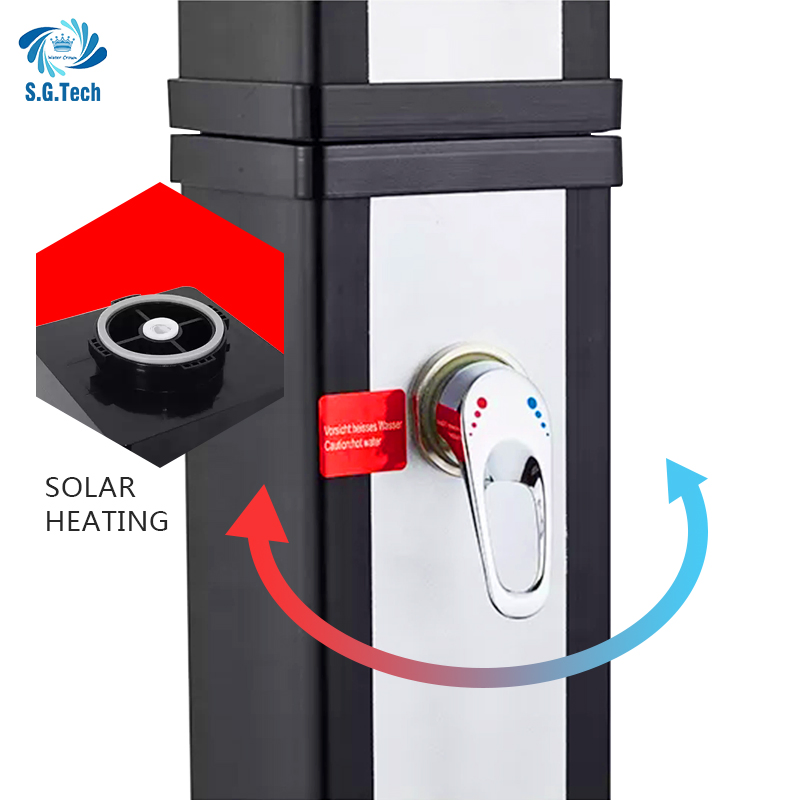 Water Crown Heavy-Duty Poolside Shower for Outdoor Use