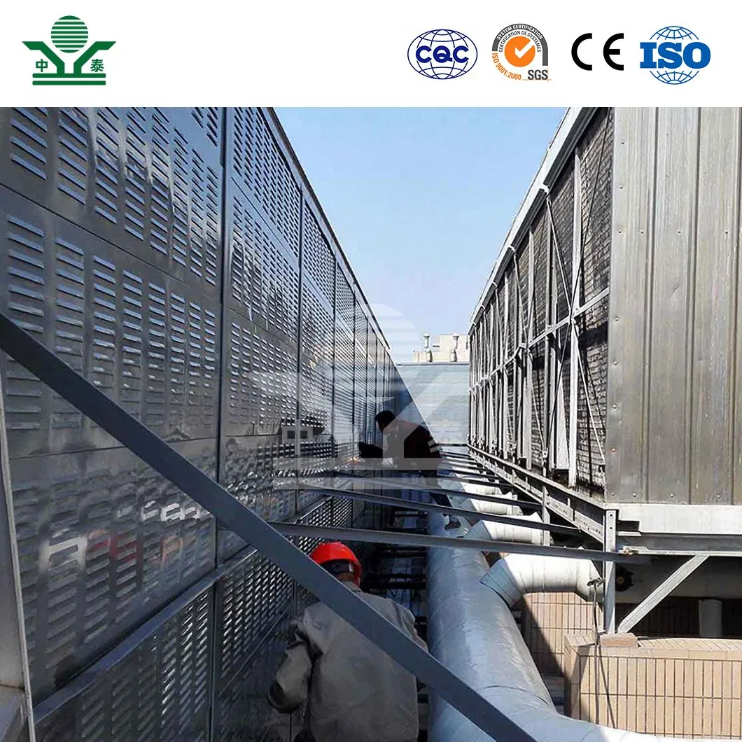 Zhongtai Construction Sound Barrier China Manufacturers Commercial Sound Barrier Quiet Wall 5+5 Tempered Glass Material Sound Barrier for Outdoor AC Unit