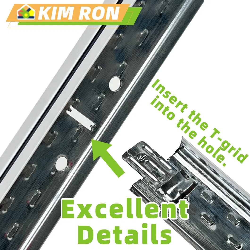 Chinese Cheap Customized Ceiling T Grid Components Galvanized Steel Paint Keel Metal Steel Ceiling Grid Suspended Ceiling Frame T Bar Gird Supplier