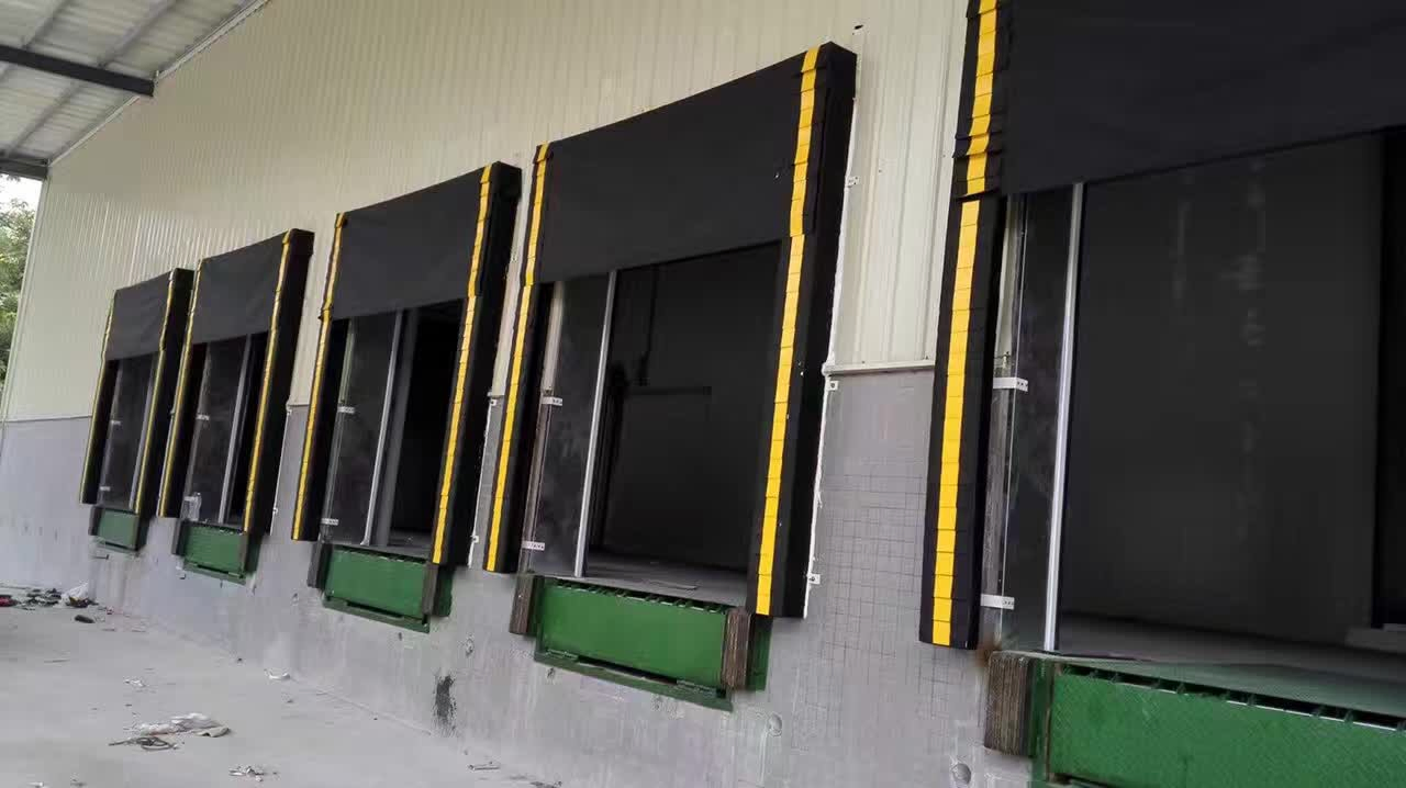 Adjustable Loading System Insulated Anti-Crush PVC Fabric Sponge Cushion Retractable Inflatable Industrial Storage Dock Seal Shelter for Logistics