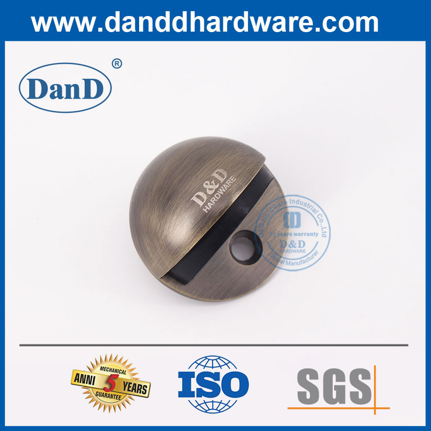 Building Hardware Antique Brass Zinc Alloy Wooden Door Stopper