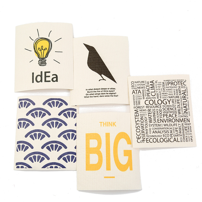 German Wood Pulp Cotton Absorbent Cleaning Cloth Amazon Oil Lazy Dish Towel