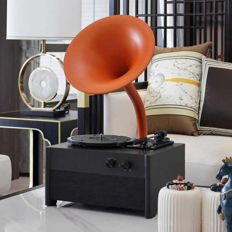 High-Value Vinyl Record Player Living Room Ornaments Bluetooth Speaker Sound Lossless Sound Quality Phonograph Record Player