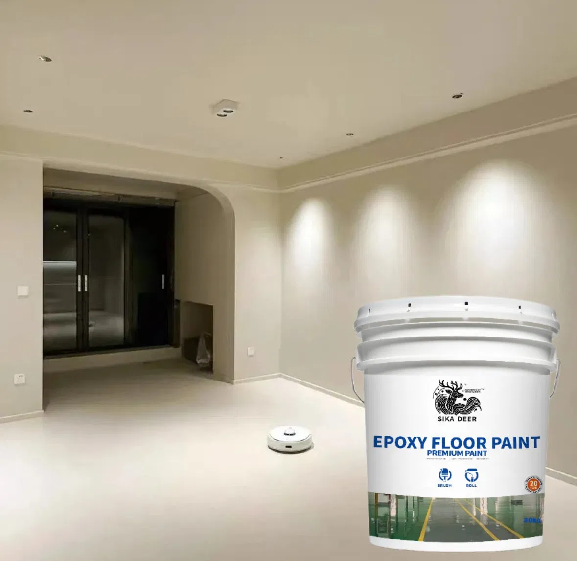Waterproof Epoxy Resin Flooring Coating for Garage Warehouse Factory Floor Paint