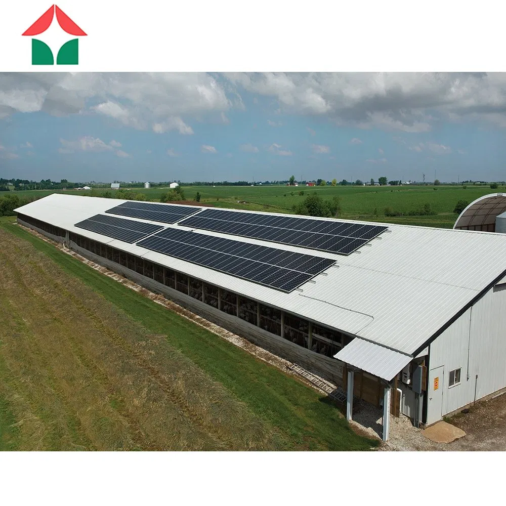 Prefabricated Light Prefab Steel Structure Farmhouse 125*15*3m Poultry Farm Chicken House Broiler Shed