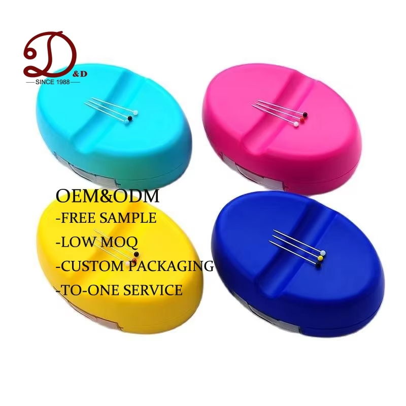 Colorful Magnetic Pin Cushion with Convenient Sewing Storage Case