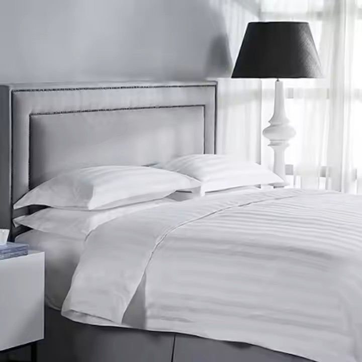 Wholesale Classic Stripe Cotton King Size Bed Linen Duvet Cover Bedding Bedsheet Set