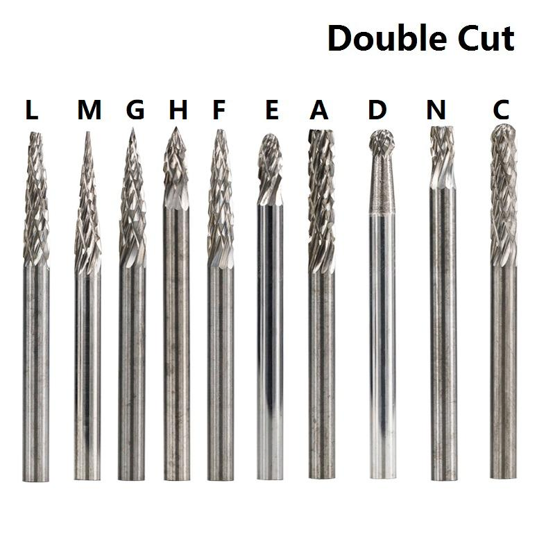 Набор твердосплавных фрез для гравировки металла, 3-6 мм