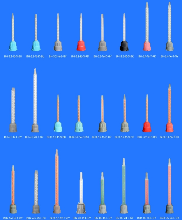 Одноразовый статический смеситель HJ-BX516S для двухкомпонентных систем