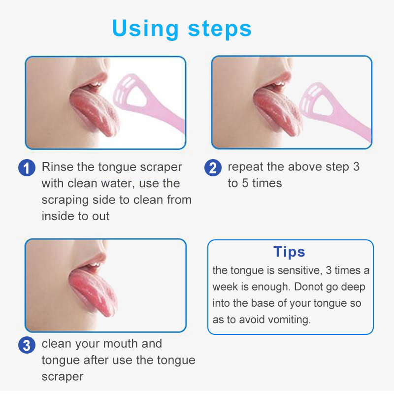 Gentle Silicone Tongue Cleaner with Foldable Handle Design