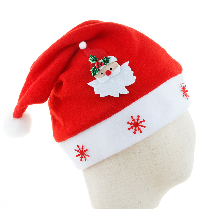 Christmas Santa Holiday Hat for Adults Classic Fur for New Year Holiday