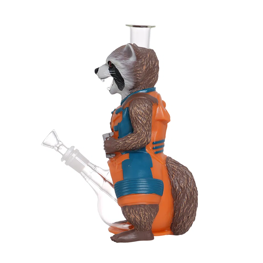 Silicon Pipe Wholesale Rocket Raccoon Waterpipe