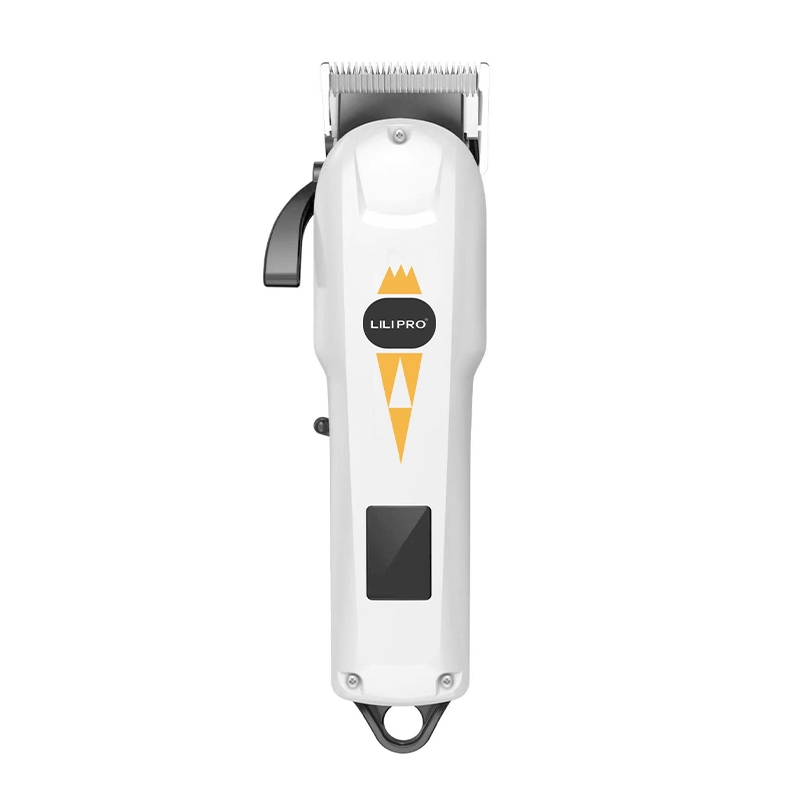 Lilipro L20 Professional Hair Clippers, Black and White Clipper with 7000rpm Motor, LCD Display