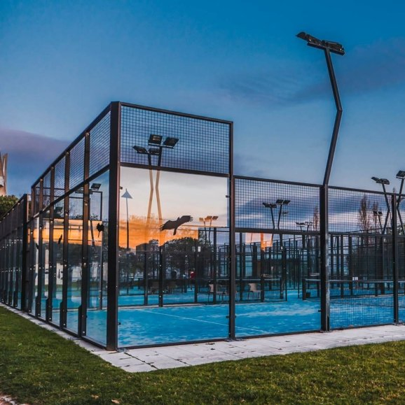 Outdoor Super Panoramic Paddle Courts Custom Factory Luxury Tennis Court Padel Court