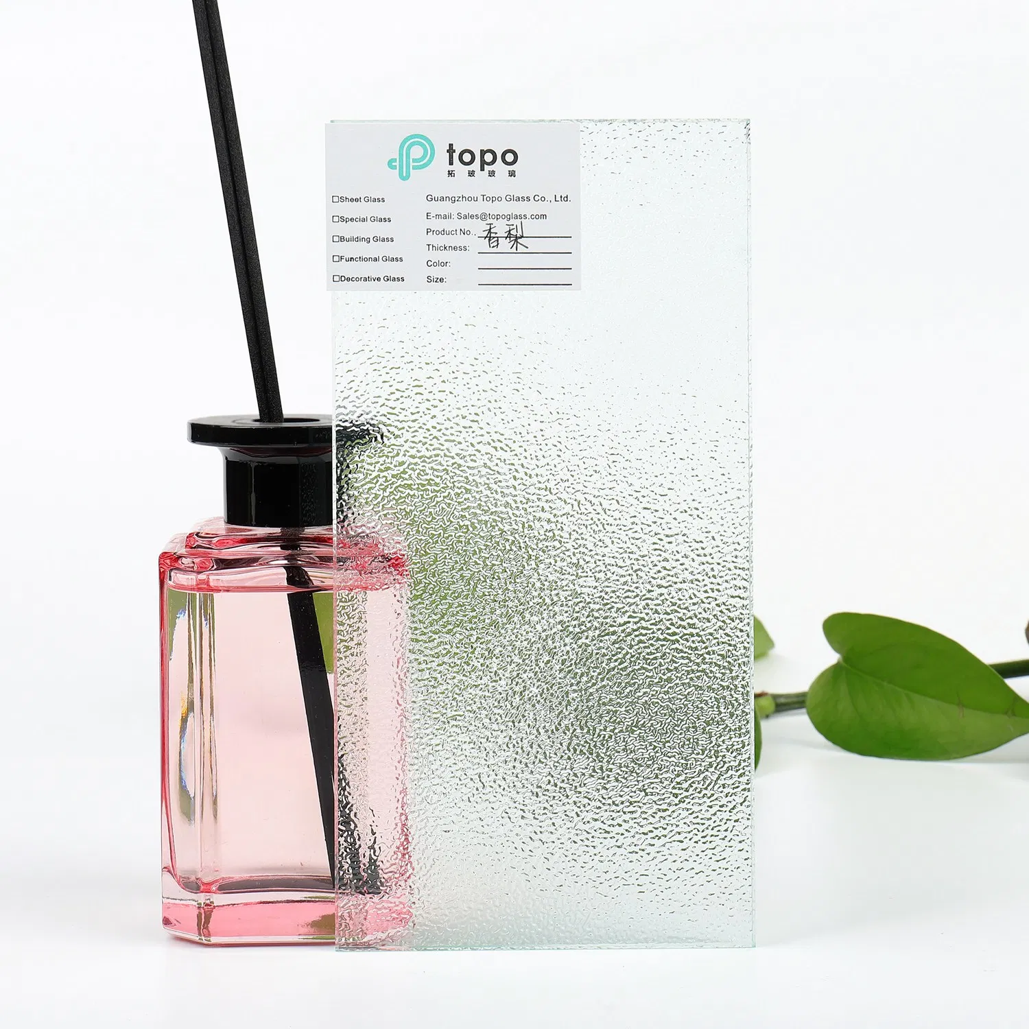 3mm 4mm 5mm 6mm Clear Nashiji Windows Figured Embossed Patterned Glass (CP-TP)